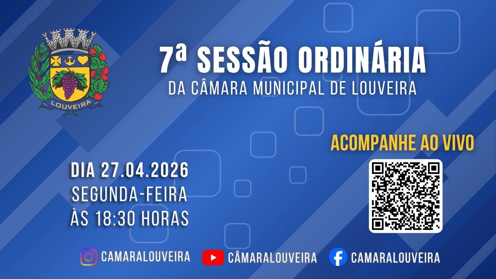 Câmara realiza 7ª Sessão Ordinária nesta segunda
