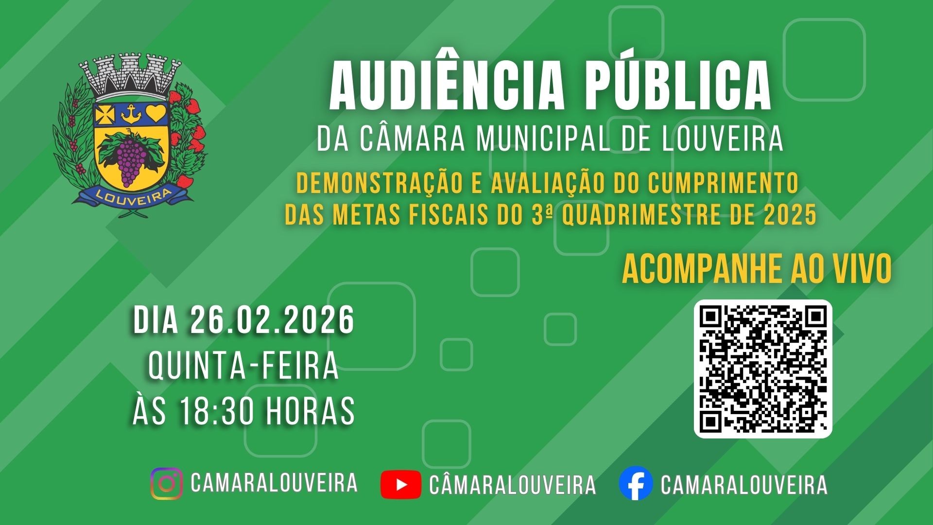 Câmara realiza audiência pública sobre Metas Fiscais