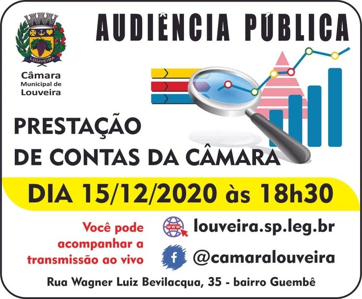 Câmara de Louveira presta contas em audiência pública