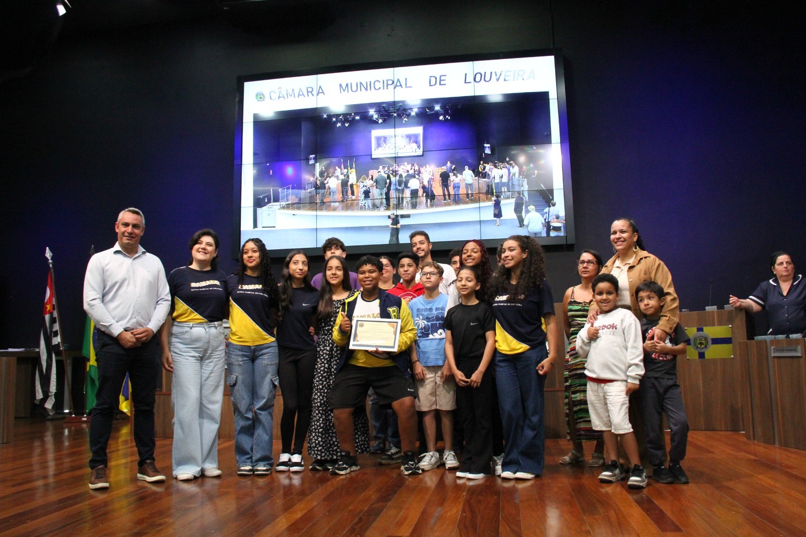Banda Marcial de Louveira recebe Moção de Congratulações