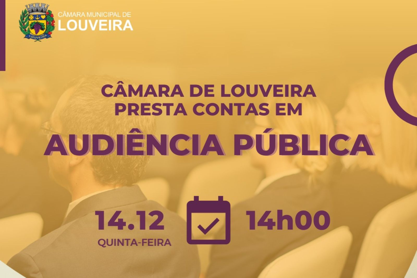 Câmara de Louveira presta contas em audiência pública 